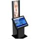 Double Touch Screen Airline Check In Kiosk Cold Rolled Steel With Tempered Glass