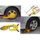 Heavy Duty Security Car Wheel Clamp , Water proof vehicle wheel clamps for cars