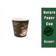 Disposable 4 Oz Paper Espresso Cups , Hot Beverage Cups With Lids Beautiful Design