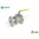2 Piece Flanged Industrial Ball Valve WCB Type With ISO 5211 Mounting Pad