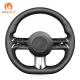 3-Spoke Wheel Leather Steering Cover for 2021 Mercedes-Benz C-Class W206 E-Class W213