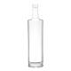 Customized Shape Crystal White 100ml 200ml 250ml Frosted Glass Gin Whiskey Bottle