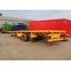 500mm Beam Flat bed Full Trailer With Front Cargo Truck