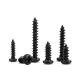 Self Tapping Drywall Screws DIN933 Flat Cross Head Steel Black Coated Wood Screw