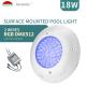 DMX Surface Mount LED Pool Light 18W AC12V Two Wire RGBW PC ABS