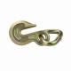 Hot Sales New Style Factory Safety Cargo Button Gold  J Thick Single Hoist Hook For Tie Down