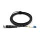 Polish Type RDC Plug to LC/UPC 2 Cores 9/125 OS2 G657A1 TPU Jacket Patch Cord with 4.8mm Cable OD