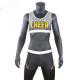 Custom Sublimated School Cheer Dance Clothes Bra And Shorts Eco Friendly