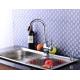 Chrome plated streamline sleek design faucets kitchen fittings water taps