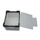 Hollow Sheet Plastic Reusable Boxes White Corrugated Plastic Crates Durable With Lid