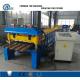 Metal Trapezoidal Shape Step Roof Tile Roof Roll Forming Machine With Pressing Device