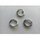 Single Coil Spring Lock Washer , Flat Washer M4 White Zinc For Reducing Friction