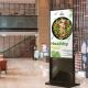 Interactive Floor Stand Digital Signage with 1920×1080 Resolution and 500 cd/m2 Brightness