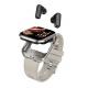 TWS 2-in-1 Bluetooth Earphones and 2.02''TFT Square Screen Bluetooth Call Smart Watch with 400911 Battery Capacity 3.7V/25MAH