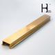 50mm 60mm 70mm 80mm 180mm width Yellow color Brass Extrusion Profiles for Decoration Electrical Hardware Application ODM