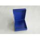 Blue Paperboard Watch Book Shaped Box Glossy Lamination Boxes Lightweight