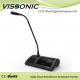 Desktop Vissonic Conference Microphone Cat5 Wired Digital Discussion Delegate Unit