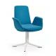 NO Folded Office Fashion Sofa Chair with Metal Legs and Multi-color Fabric Lounge