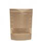 Manufacturer Custom Printing Stand Up  Kraft Paper Bag With Zip Lock for Coffee Bean Packing