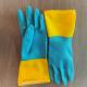 Kitchen Cleaning Latex Industrial Bicolor Glove Household Thickening Chemical Resistance