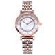 Diamond Rose Gold Wrist Watch For Ladies Japan Movt ODM Available