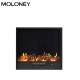 66cm Realistic Fire Effect Flush Mount Electric Fireplace Insert With Crackling Sound