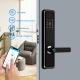 Black Aluminium Alloy TTLock Digital Door Lock Biometric Smartphone Remote Unlock