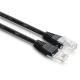 Black UTP Cat5e Patch Cable 24AWG CCA UL 6ft Cat5e Network Patch Cable