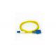 LC-SC 9 / 125 G652D OS2 Fiber Optic Duplex Patch Cords PVC / LSZH
