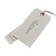 polyester cotton Custom Hang Tags With String , clothing swing tags