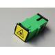 SC/APC Singlemode Fiber Optic Adapter With Shutter Short Flange Laser Free