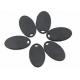 Free Sample Pre-printed Black NFC Sticker Tag UHF RFID Laundry Tracking Tag Sticker N-tag 216 Chip For Scanner