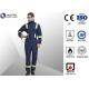 L Navy blue 100% FR Cotton Flame Retardant Work Clothes FR Coverall