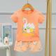 Cartoon Swan 95% Cotton Air Conditioned Suits Organic Children'S Pajamas