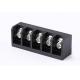 Electrical Black Barrier Terminal Blocks With Removable Clear Plastic Insulating Cover