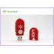 High Speed Red Plastic USB Flash Drive 4GB 8GB Rectangle For School