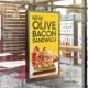 32 Inch Lcd Window Display Advertising Fast Food Restaurants Single Sided
