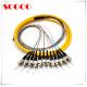 ST/UPC 12 Core Simplex Fiber Breakout Cable