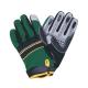 Black Green Gray Mechanic Gloves with M211 Synthetic Leather Palm and Silicon Doted