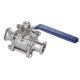 Oed Customized Support and Manual Driving Mode within CF8m 3PC Ball Valve with Clamp