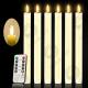 Electronic Flameless Taper Led Light Candles Plastic Long White LED Waterproof Plastic Candle For Holiday Decoration