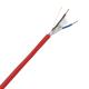 FPLR Tinned Copper/Copper Stranded Fire Alarm Cable with 2cores 1/0.5tc mm Drain Wire