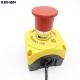 JST 250A 8mm Emergency Stop On Off Industrial Push Button Switch with RJ45 Wiring Harness