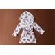 Cute Printed Childrens Towelling Bathrobe Soft Touch Bath Gown For Kids