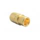 Mini SMP Male Termination RF Coaxial Connector Gold Smooth Bore 1.4 VSWR