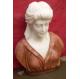Marble bust statue