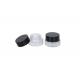 5G / 5ML Round Clear Glass Jars with Black Lids Makeup Foundation Lotion Cream Cosmetic Conatiner