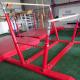 Kids Gymnastics Training Equipment Outdoor Uneven Bars with Extension Legs in Red