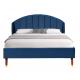 Modern Style EN1725 Upholstered King Bed Frame Platform With Ear