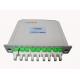 1260-1650nm FTTH Fiber Optic PLC Splitter 1x4 1x8 1x16 1x32 1x64